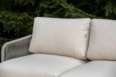 "Альбано" лаунж-зона 5-местная плетеная из роупа (веревки), каркас алюминиевый светло-серый, роуп серый меланж 4SIS ALBS3C2TJ-4-SET