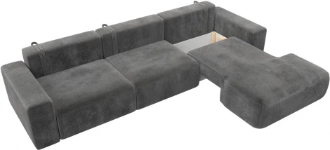 Диван угловой Лига-036 НПБ Классик Лонг правый угол Лига Диванов (Велюр) арт.127797