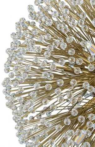 Подвесной светильник L'Arte Luce Dunkirk L28508 (220V, хрусталь, на цепи, шар)