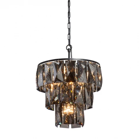 Подвесная люстра Vitaluce V5276-1/6+1 (220V, хрусталь, на цепи, круглые)