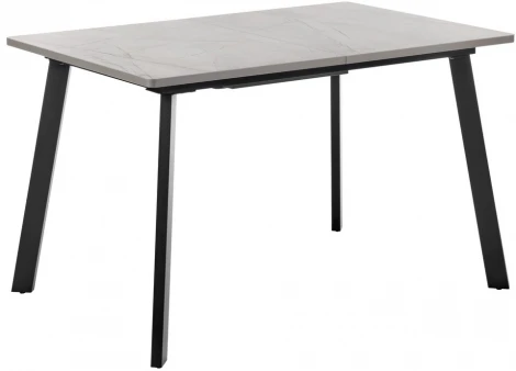 Стол Dublin раскладной 120-160х80х75 серый мрамор с чёрными ножками Bradex Home RF 0415