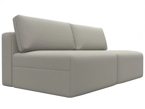 Диван прямой модульный Лига-060 НПБ (ЛДСП,Брус,Фанера/Пластик/Рогожка/Бежевый) Лига Диванов 129703