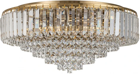 Потолочная люстра Escada Delicacy 2112/8P Gold 8x40Вт E14, металл/стекло, золото (220V, круглые)