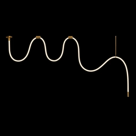 Подвесной светильник светодиодный с гибким неоном Loft It Thread 10388B Brass (220V)