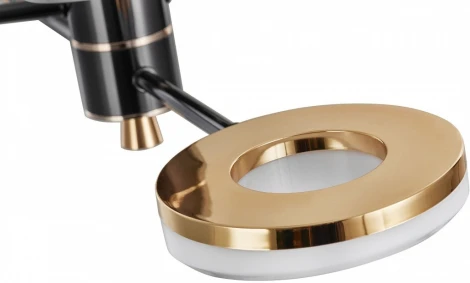 Потолочная люстра светодиодная на штанге Arte Milano Ferrara-72999 276699/8 BK/GD (220V)