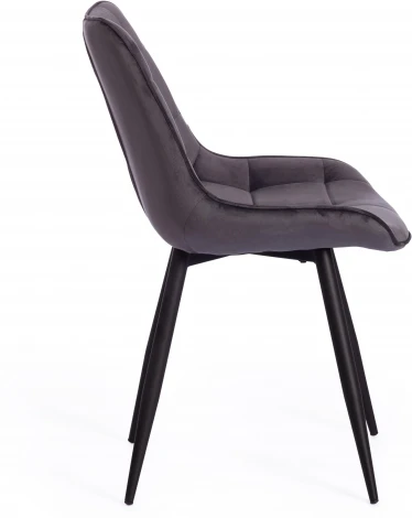 Обеденный стул Tetchair ABRUZZO (Металл,Ткань/Серый,Черный) 15556