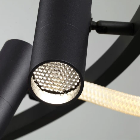 Подвесной светильник с гибким неоном Odeon Light Corda 4391/55L (LED, 220V, на тросе, кольцо)