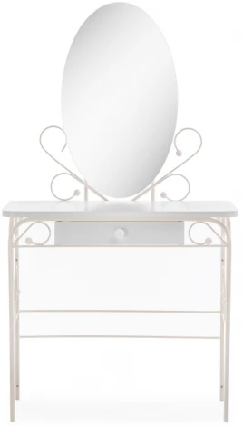 Туалетный столик Woodville Клео 3 белый / белый 446224