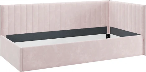 Кровать с подъемным механизмом Твикс (Тахта) 90х200 см Mebelson (ДСП,Велюр/Розовый) арт.170631,2172