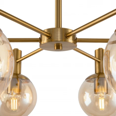 Люстра потолочная на штанге Globo FR5175PL-06BS (220V, шар)