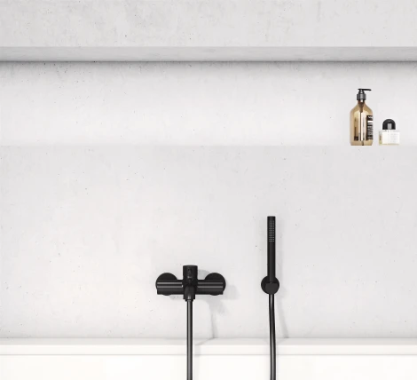 Смеситель Kludi Bozz 386913976 для ванны с душем, черный