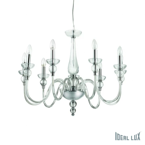 Подвесная люстра Ideal Lux Doge SP9 TRASPARENTE