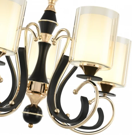 Подвесная люстра Arte Milano Florentia-2237 302237/5 Bk/Gd (220V, на цепи)