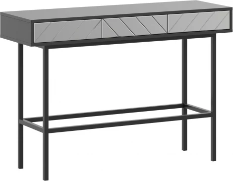 Стол консольный Boho ОГОГО (арт.769654), (ЛДСП,Металл,Зеркало/Черный,Серый)