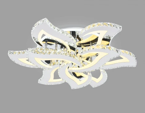 Потолочная люстра с пультом, на штанге, светодиодная Ambrella ACRYLICA FA1725