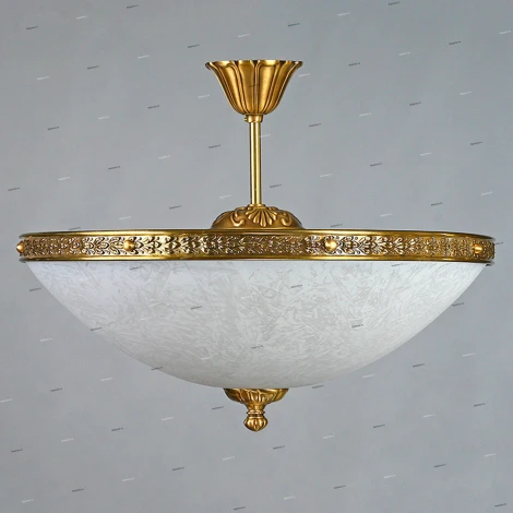 Люстра потолочная Ambiente by Brizzi Seville, 8 ламп, бронза с белым