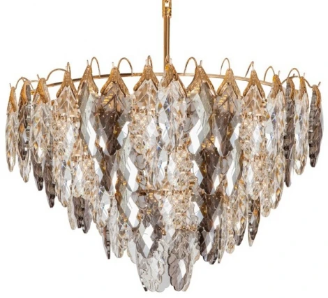 Подвесная люстра каскадная L'Arte Luce Foglietto L92514.92 (220V, хрусталь, на цепи)
