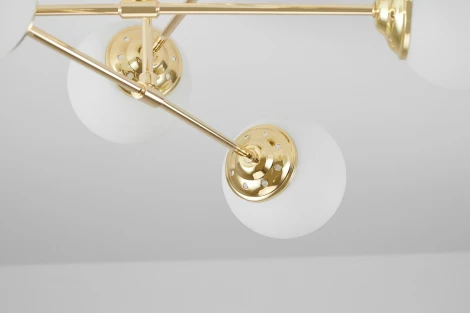 Потолочная люстра на штанге Lampit Fino TC 2003-6 GD (шарики)