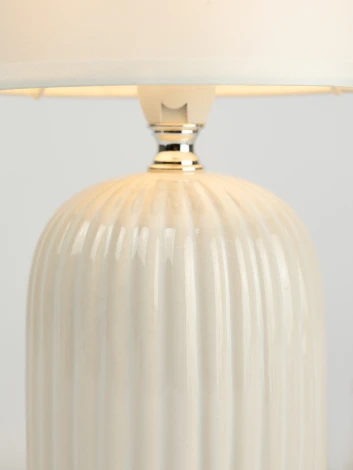 Настольная лампа Rivoli May 7548-501 1 х Е14 40 Вт керамика белая с абажуром