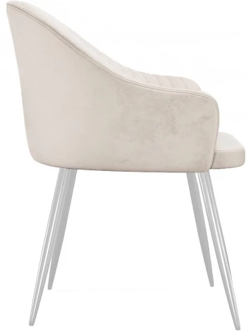 Стул DikLine 440 C103 крем, ножки белые арт.00-00073879