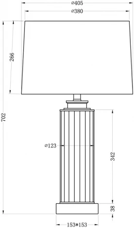 Интерьерная настольная лампа Garda Decor 22-87529 (220V)