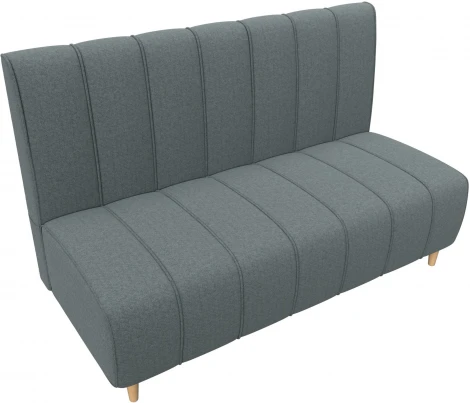 Диван кухонный прямой Ральф (Серый/Рогожка) Лига Диванов арт.123781