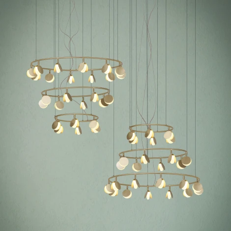 Подвесная люстра Mantra Shell 7355 (LED, 220V, подвески, на тросе)