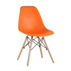 Стул Eames Style DSW оранжевый (разборный каркас) Stool Group арт.УТ000039885