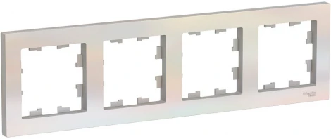 Рамка на 4 поста (жемчужный) Systeme Electric AtlasDesign ATN000404