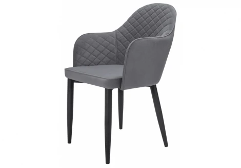 Обеденный стул на металлокаркасе Woodville Vener gray new 11866