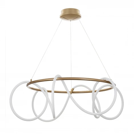 Подвесной светильник с гибким неоном и пультом Citilux Python CL220283 (регулировка яркости, LED, на тросе)