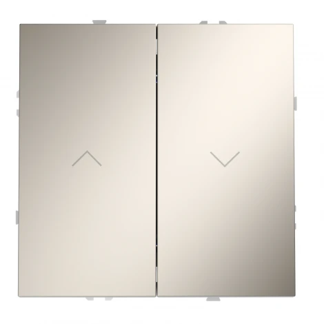 Выключатель встраиваемый Voltum S70 для жалюзи 10А, (кашемир)