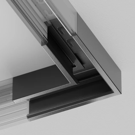 Соеднитель угловой накладной черный Technical TRA239CL-41B