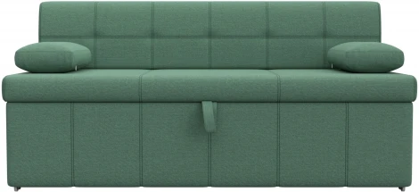 Диван кухонный прямой Лео (Зеленый/Рогожка) Лига Диванов арт.123762