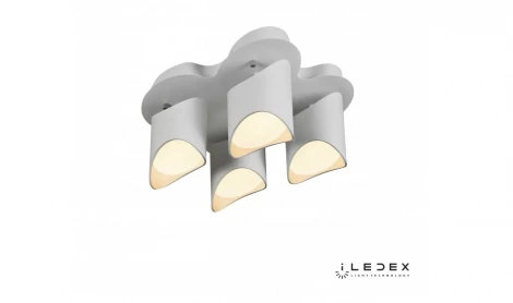Потолочная люстра iLedex Nova 8189-4-X-T WH (220V, пульт управления)