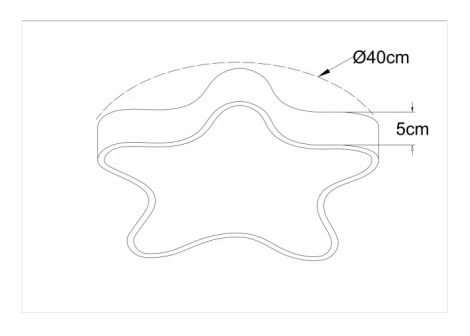 Потолочный светильник Arte Lamp Stella A2518PL-1WH (для детской, LED, 220V, пульт управления, звезды)