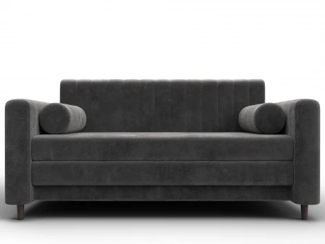 Диван прямой Лига-070 (ЛДСП,Брус,Фанера/Дерево/Велюр/Серый) Лига Диванов 129756