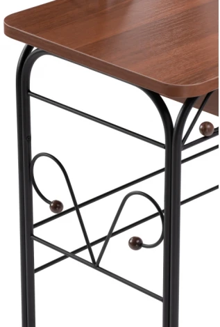 Туалетный столик Woodville Клео 3 черный / орех 446222