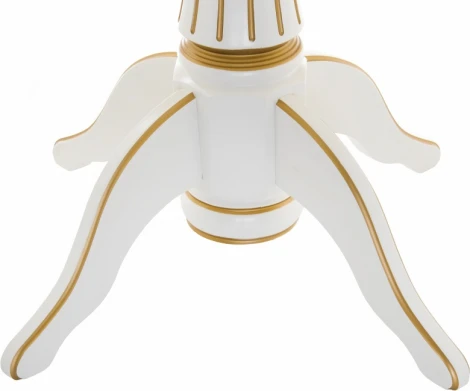 Стол деревянный Woodville Павия 100 молочный / золотая патина арт.615197