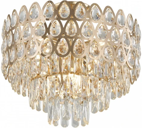Потолочная люстра хрустальная на штанге Arte Milano Sorrento-2019 372019/7/50/460 GD (220V)
