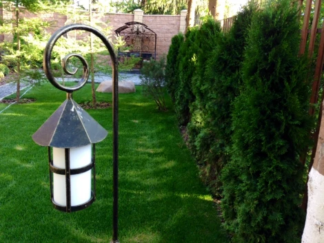 Наземный фонарь Русские фонари Valerie 150-51/bg-01 (220V, ковка)