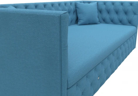 Диван детский прямой Найс (Голубой/Рогожка) Лига Диванов арт.123170