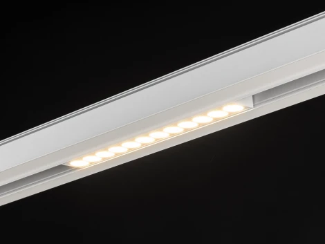 Трековый светильник светодиодный, магнитный, белый, 12Вт, 48V IP20 3000К Lumker SY-LINK SY-LINK-220-WH-12-WW