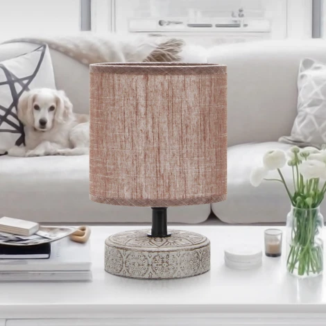 Настольная лампа Rivoli Eleanor 7070-502 (220V, выключатель, круглые)