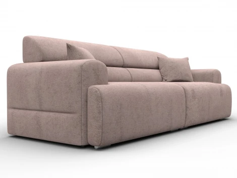 Диван прямой Лига-109 НПБ (ДСП,Фанера,Велюр/Бежевый) Лига Диванов 136487