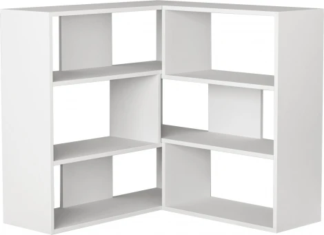 Стеллаж Прямые MOLLY BOOKCASE NO.3 (ЛДСП/Белый) LEVE