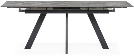 Керамический стол Woodville Невис 140(200)х80х76 оробико / черный 553537