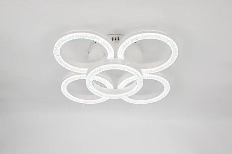 Потолочная люстра светодиодная с пультом кольцо Rivoli Juniper 6187-701 (регулировка яркости, 220V, кольцо)