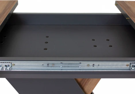 Кухонный стол Аврора Woodville (ЛДСП,Ламинат/Графит) арт.563369