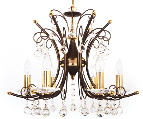 Подвесная люстра Doge Luce 159LO6FP-904 (220V, на цепи, подсвечник, свеча)